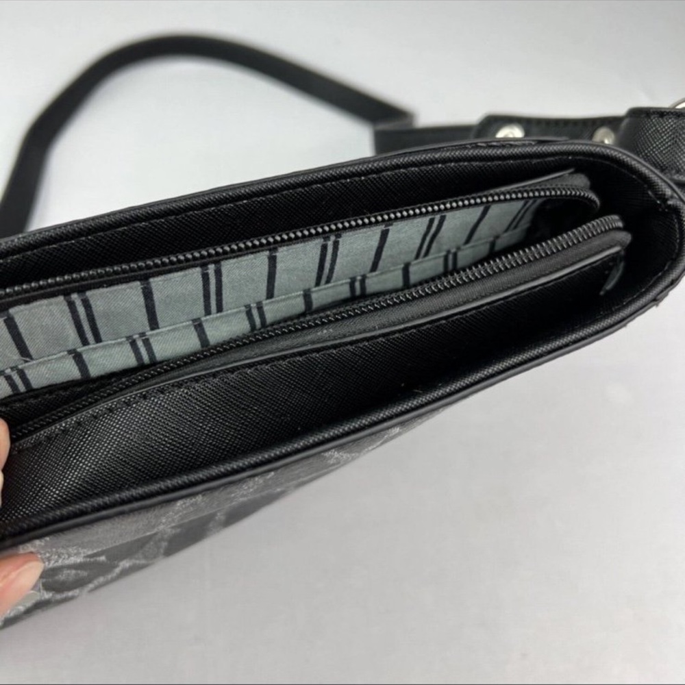 Source Unknown Black and Gray Leopard Crossbody Bag - Picture 10 of 11